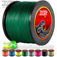 JOSBY 8 Strands 10-78LB PE Braided fishing wire multifilament