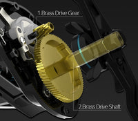 KastKing Crixus super light baitcasting fishing reel with magnetic brake system 8KG drag power