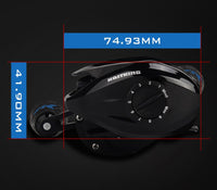 KastKing Crixus super light baitcasting fishing reel with magnetic brake system 8KG drag power