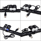 Waterproof LED Front Bicycle Headlight Dual Lamps