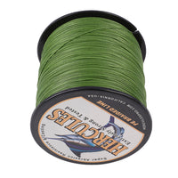 Hercules Braided fishing line for saltwater fishing 8 strands army green 100% PE