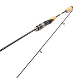 Ultra light spinning fishing rod with wooden handle