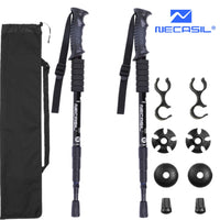 2pcs/lot of trekking poles, telescopic walking stick