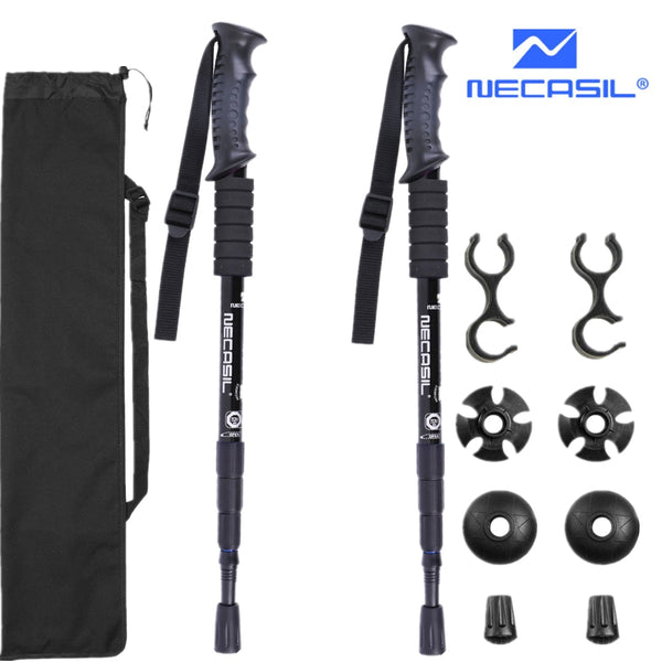 2pcs/lot of trekking poles, telescopic walking stick