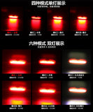 Deemount 100 LM Rechargeable COB LED USB Mountain Bike Tail Light Taillight