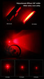 Deemount 100 LM Rechargeable COB LED USB Mountain Bike Tail Light Taillight