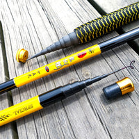 Ultralight telescopic stream hand pole fishing rods