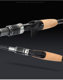 Travel set from fishing rod made from carbon in comfortable bag