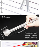 TiTo titanium long handle spoon / spork