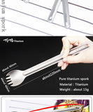 TiTo titanium long handle spoon / spork