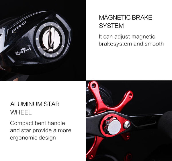 JITAI Baitcasting fishing reel 8Kg braking power 14+1BBs