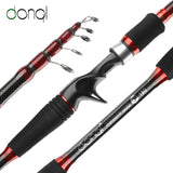 DONQL telescopic spinning fishing rod