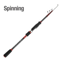 DONQL telescopic spinning fishing rod