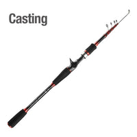 DONQL telescopic spinning fishing rod