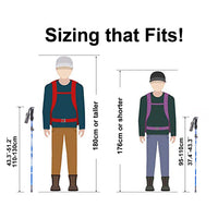 EVA handle 4-section folding walking sticks canes
