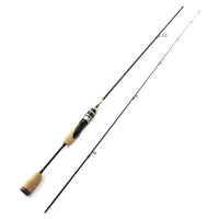 Ultra light spinning fishing rod with wooden handle