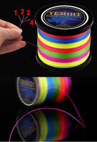 Yemiht Lure line multicolour PE braided wire 4 strands multifilament