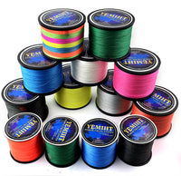 Yemiht Lure line multicolour PE braided wire 4 strands multifilament