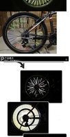 12 Pieces Bicycle Tube Warning Light Strip Reflector