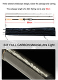Obei HURRICANE 3 section baitcasting fishing rod