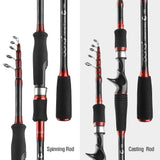 DONQL telescopic spinning fishing rod