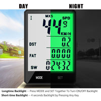 Wireless And Wired MTB Bicycle Cycling Odometer Stopwatch Speedometer