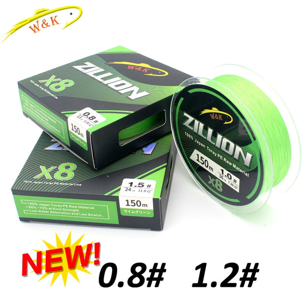 ZILLION Fishing line at 8 braided PE line floating braid lines 150m