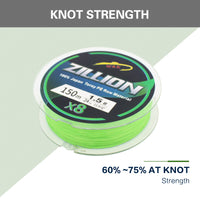 ZILLION Fishing line at 8 braided PE line floating braid lines 150m