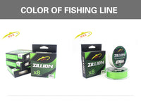 ZILLION Fishing line at 8 braided PE line floating braid lines 150m