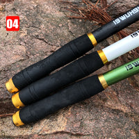 GHOTDA White telescopic spinning fishing rod FRP + carbon fiber