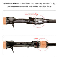 Obei HURRICANE 3 section baitcasting fishing rod