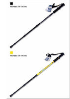 Pioneer Trekking Ski Pole Walking Stick Adjustable Hiking Alpenstock Shock Aluminum Climbing Camping Adjustable Telescopic Cane