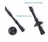 Pioneer Trekking Ski Pole Walking Stick Adjustable Hiking Alpenstock Shock Aluminum Climbing Camping Adjustable Telescopic Cane