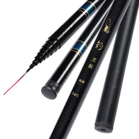 Ultra Light telescopic fshing pole stream made from carbon fiber