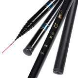 Ultra Light telescopic fshing pole stream made from carbon fiber