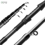 DONQL 1.8m-3.0m telescopic fishing rod made from carbon fiber