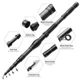 DONQL 1.8m-3.0m telescopic fishing rod made from carbon fiber