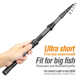 DONQL 1.8m-3.0m telescopic fishing rod made from carbon fiber