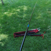 Ultra Light telescopic fshing pole stream made from carbon fiber