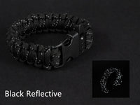 24.5cm Bracelet from reflective paracord