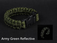 24.5cm Bracelet from reflective paracord