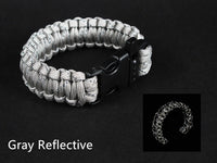 24.5cm Bracelet from reflective paracord