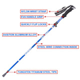 EVA handle 4-section folding walking sticks canes