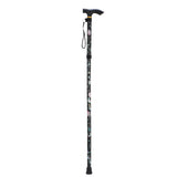 Printed non slip adjustable walking stick crutches cane
