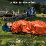 Waterproof lightweight thermal emergency sleeping bag