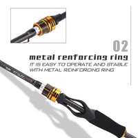 Sougayilang cobra ultra light casting fishing rods with carbon fiber