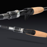 Travel set from fishing rod made from carbon in comfortable bag