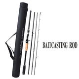 Travel set from fishing rod made from carbon in comfortable bag