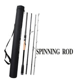 Travel set from fishing rod made from carbon in comfortable bag