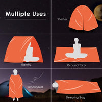 Waterproof lightweight thermal emergency sleeping bag